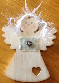 Small wooden angel